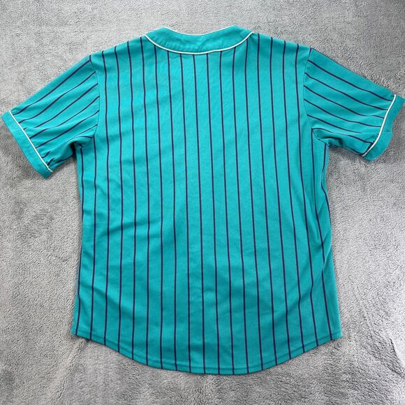 Odd Future Tyler the Creator Baseball Jersey Mens Medium Blue Pinstripe Hip-Hop - Picture 2 of 15